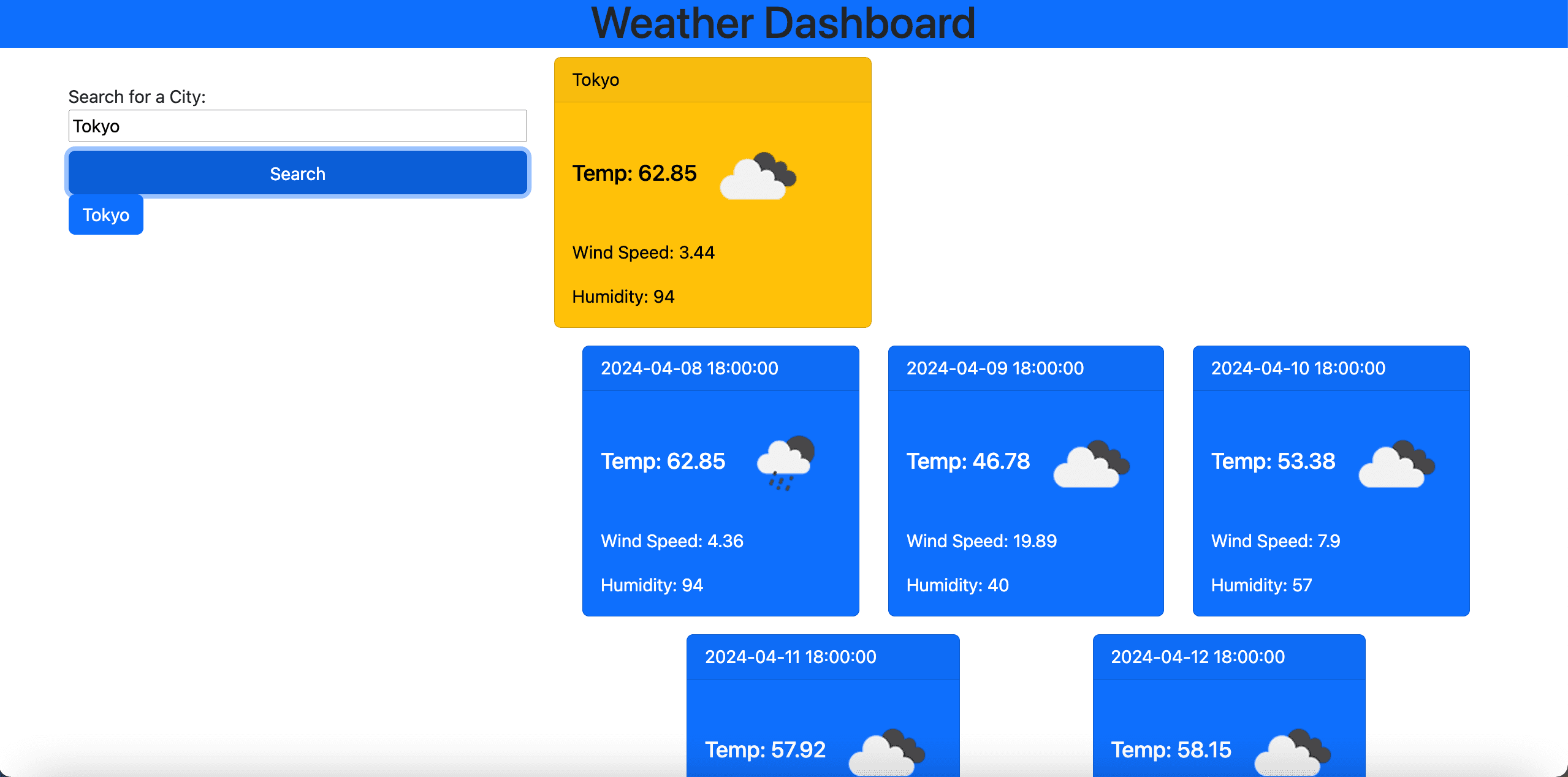 5 Day Forecast App